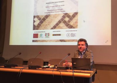 L'architetto Paolo Camaiora, relatore di Tappeti di Pietra".